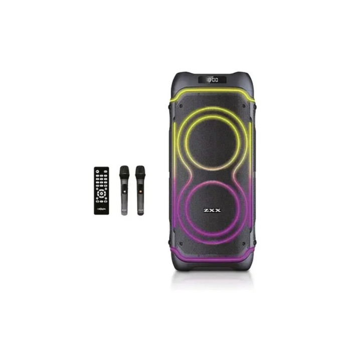 Акустична переносна колонка ZXX-5515/ 6736 60Вт 8" 74х34х30см TWS/FM/USB/TF/BT/REC/LED/2MIC (1)