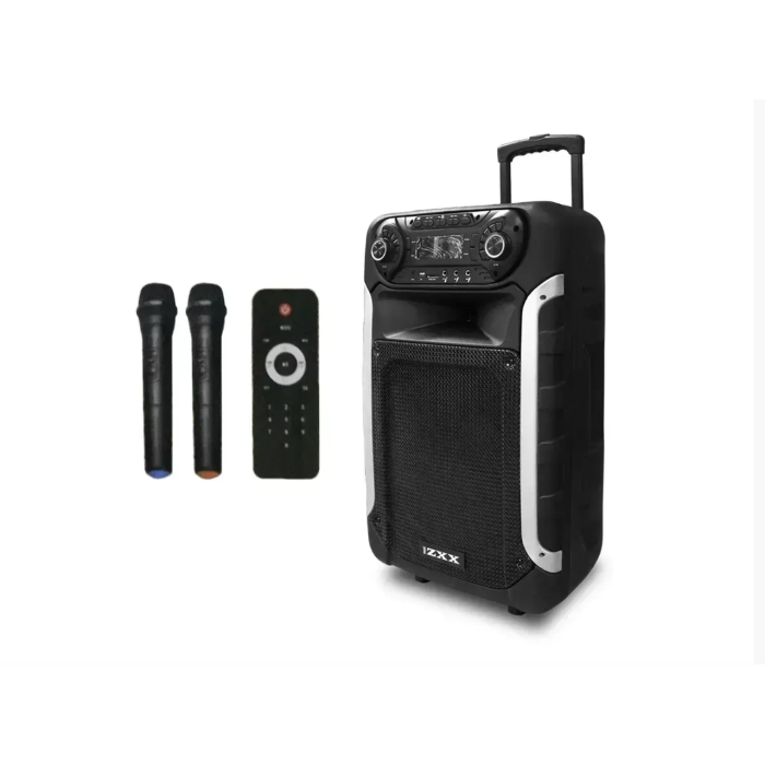 Акустична переносна колонка ZXX-9393/ 7909 80Вт 15" 81х30х30см TWS/FM/USB/TF/SD/BT/REC/LED/2MIC (1)
