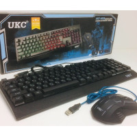 Клавіатура + пахва UKC з LED-підсвіткою від USB M-710/4958 (24 шт./яский)