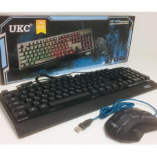 Клавіатура + пахва UKC з LED-підсвіткою від USB M-710/4958 (24 шт./яский)