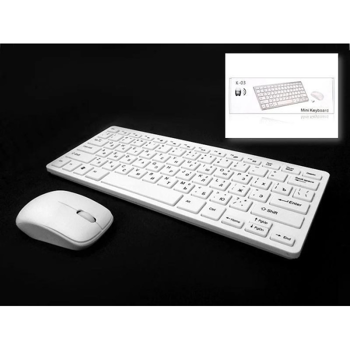 Мишка + КЛАВІАТУРА wireless k03 (30 шт)