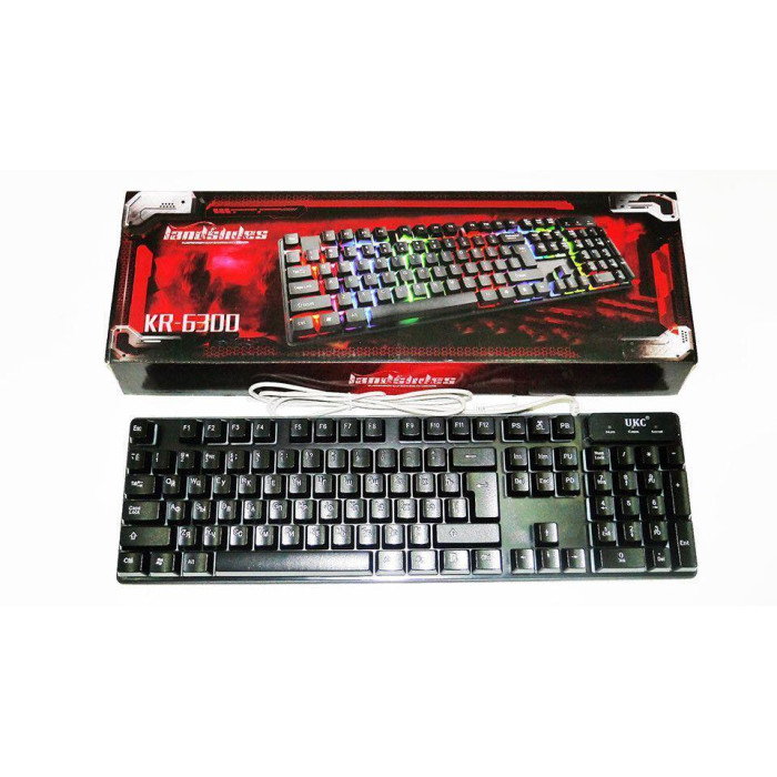 Клавіатура KEYBOARD HK-6300/6944TZ (BIG) + миша (30 шт./ящи)