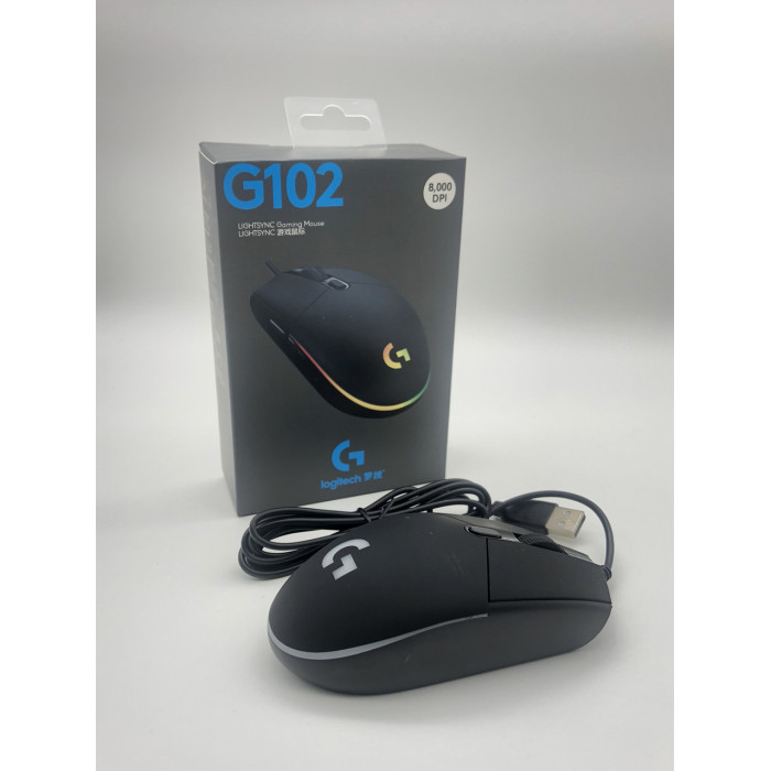 Миша USB Logitech G102 8000dpi з підсвічуванням (100)