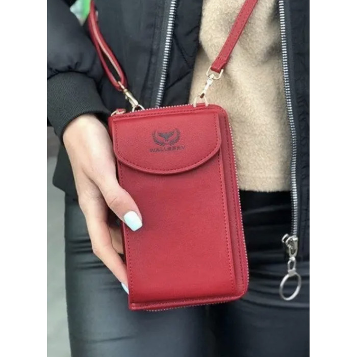 Гаманець ZL8591 БОРДОВИЙ/CHERRY Wallerry (180шт/ясть)