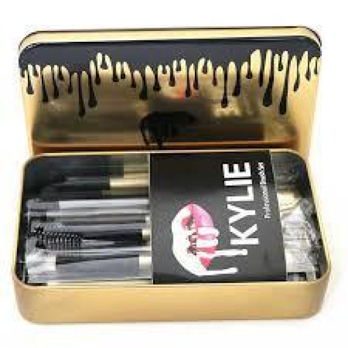 KYLIE KYLIE Пензлик для макіяжу Make-up brush set золотий 12 штук ART-4330 (160 шт./ясть)