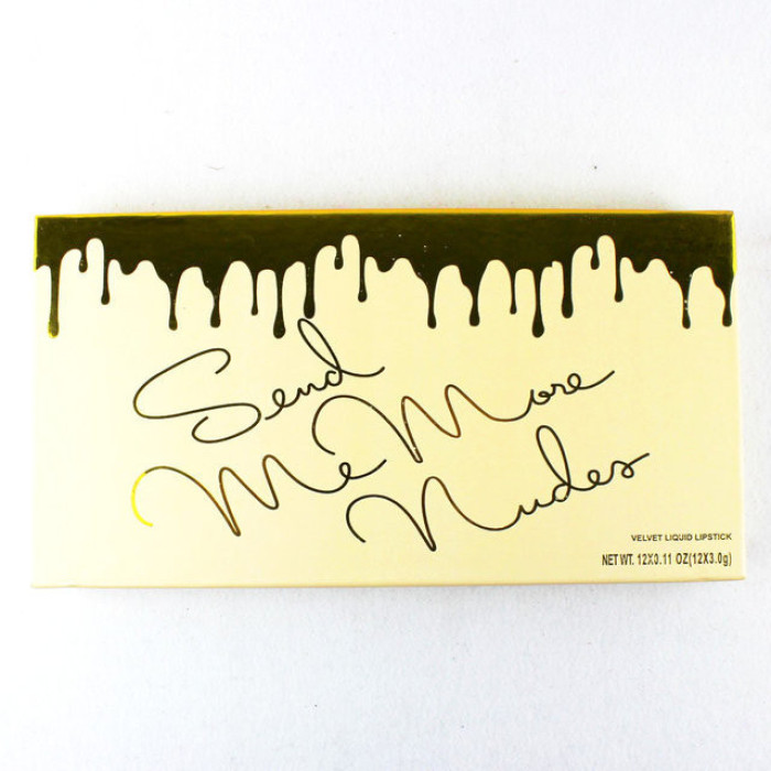 Набір матової рідкої помади KYLIE (золотої, 12 шт. в упоковці)