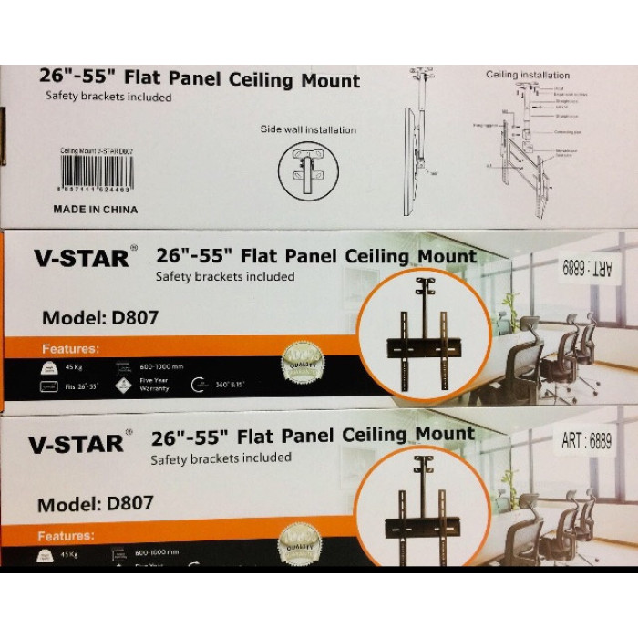 Кріплення для ТВ 807 26-55 стельове ART 6889/D 807 (10 шт./ясть)