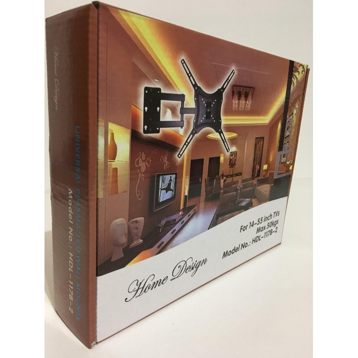 Кріплення для телевізора на стіну 14"-55" HDL-117B-2/ 6896 (10 шт./яй)