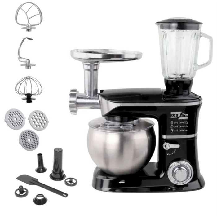 Кухонний комбайн Zepline 3в1 на 7 л 3200 Вт ZP-072 (2)