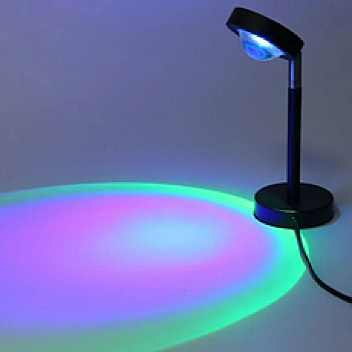 Лампа LED для селфі-ефект сонця, лампа заходу сонця RGB + пульт F-20 SUNSET LAMP (60)