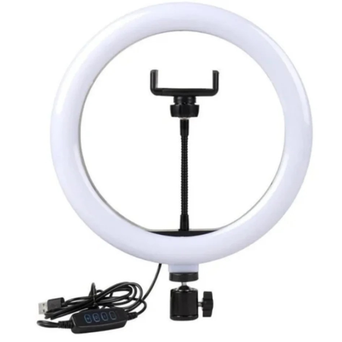 Кільцева LED-лампа S31 (1 кріп.тел.) (кер. на дроті) USB (33 см) (30 шт./ясть)