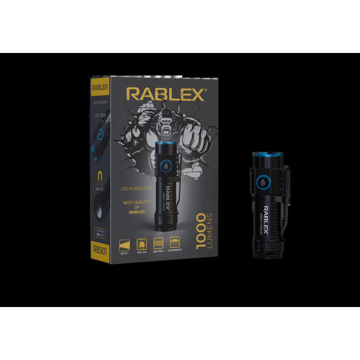 RB 901 RABLEX Ліхтарик ручний 1*16340( 650mAh) (100)