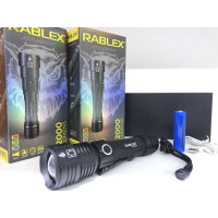 Ліхтар акумуляторний ручний з червоним,синім, зеленим і білим світлом 2000 LUMENS RABLEX RB 915 (60