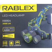 RB 954 Ліхтарик Rablex RB-954 LED USB (P50) 15000W на голову (100 шт)
