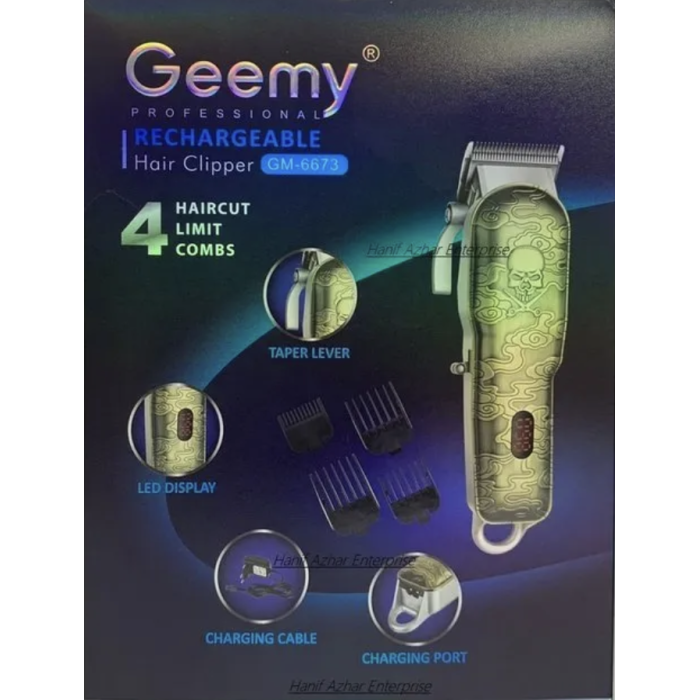 Машинка для стриження волосся Geemy GM 6673 (40 шт./яск.)