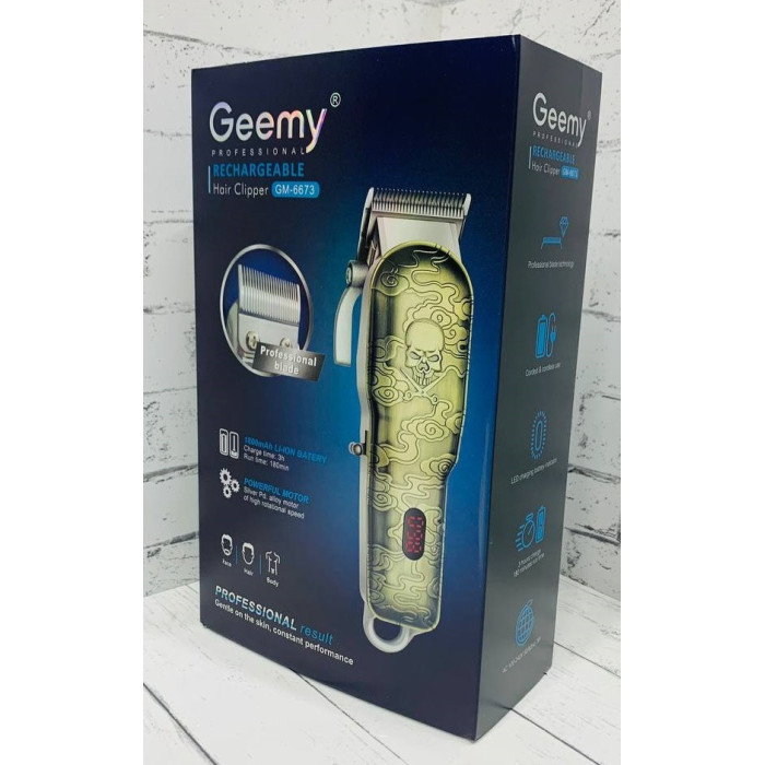 Машинка для стриження волосся Geemy GM 6673 (40 шт./яск.)