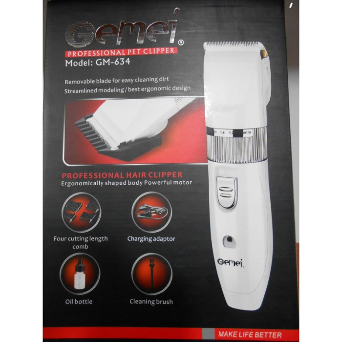 Машинка для стриження волосся ProGemei GM-634 (40 шт./яскравий)