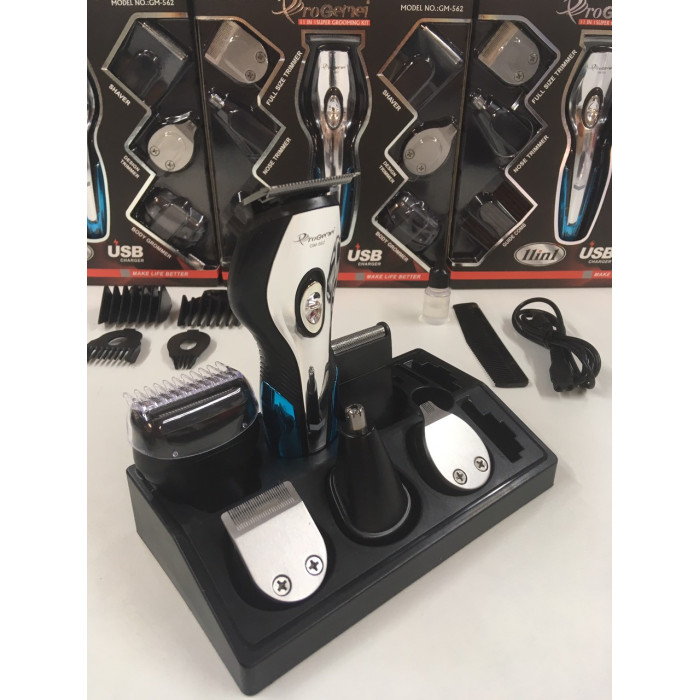 Машинка для стриження волосся + Бритва Тример 11 in 1 GM-562 (40 шт./яскравий)
