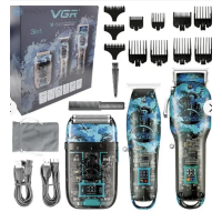 Професійний набір 3в1 Professional Set VGR V-645 тример, машинка для стриження та електроб (20)