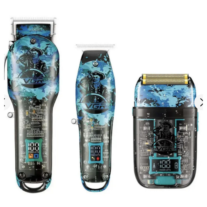 Професійний набір 3в1 Professional Set VGR V-645 тример, машинка для стриження та електроб (20)