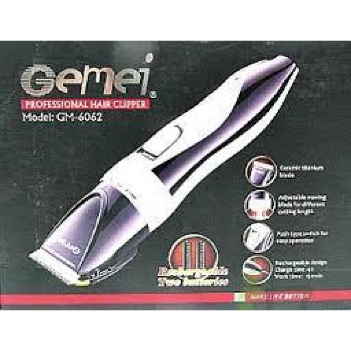 Професійна акумуляторна машинка для стриження Gemei GEMEI GM 6062 (40 шт)