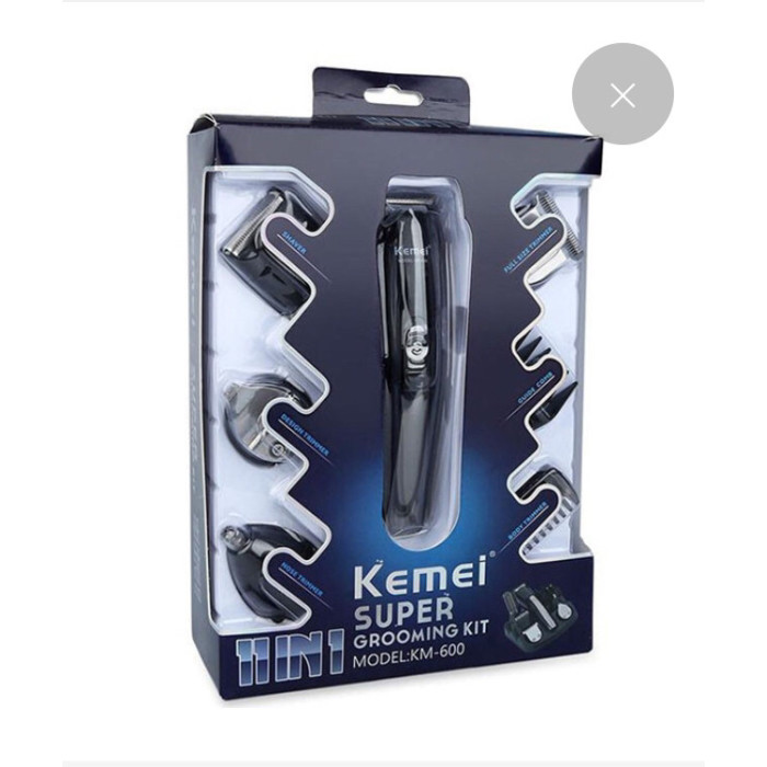 Машинка для стриження волосся 11 В1 KEMEI KM-600 (40 шт./ясть)