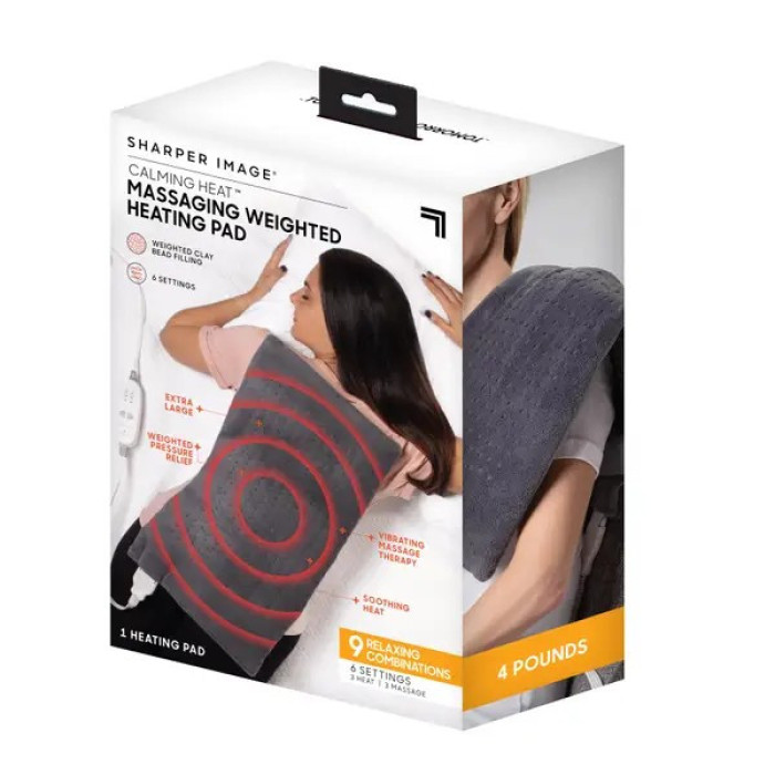 Масажер нагрівальна накидка, Massaging Weighted Heating Pad (10 шт./ясть)