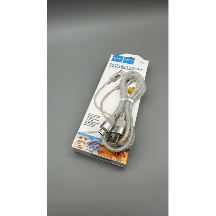 Кабель HOCO X99 Micro Crystal junction silicone charging data cable
