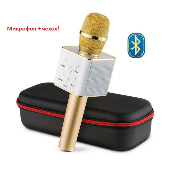 Радіомікрофон+ караоке Q7 в коробці (50 шт/ящ)