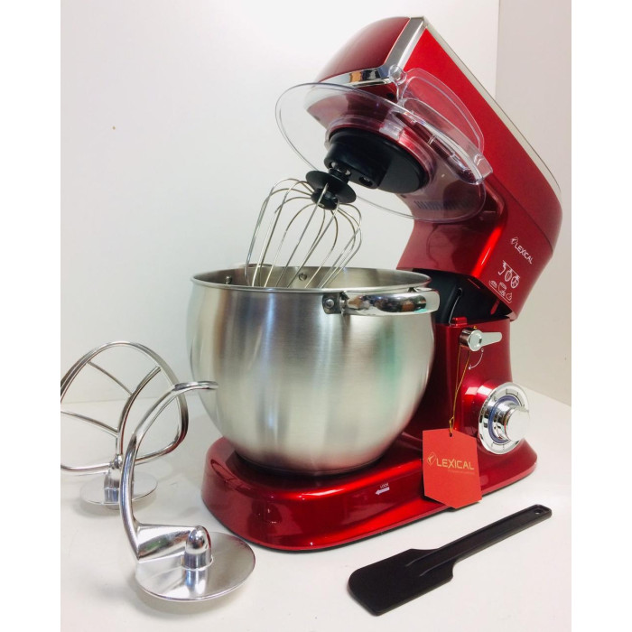Міксер для тіста з чашею з неіржавкої сталі Lexical LMB-1803 (2 шт./ясть)