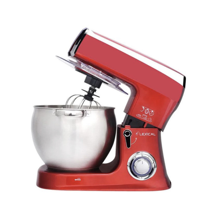 Міксер для тіста з чашею з неіржавкої сталі Lexical LMB-1803 (2 шт./ясть)