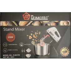 Міксер стаціонарний 250Вт пластикова чаша DOMATEC R 6637W/ 9331 (12)