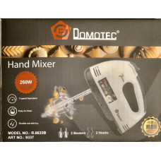 Міксер ручний 260Вт DOMATEC R 6633B BLACK/ 9337 (24 шт)