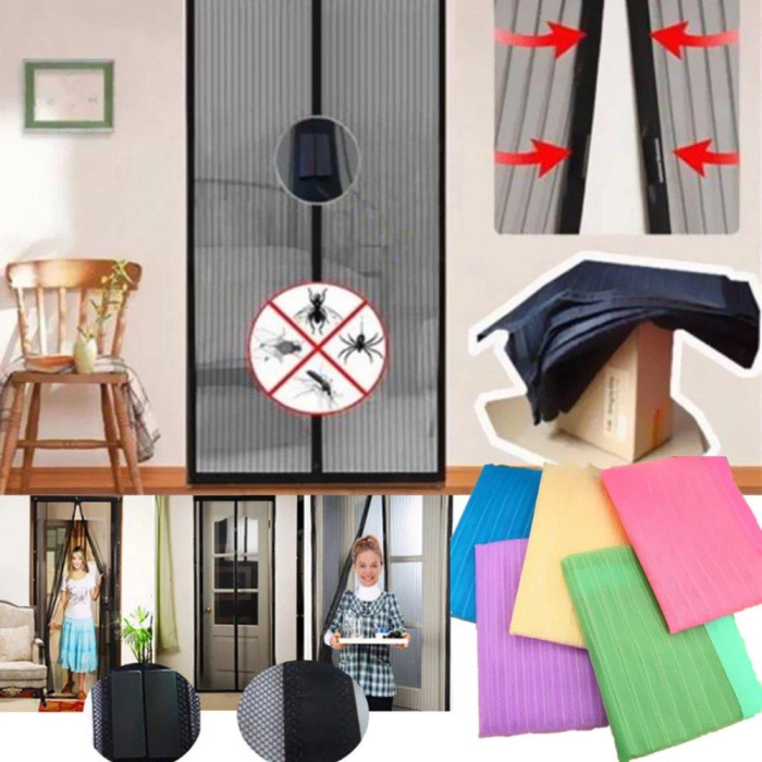 Фіранка москітна Magic Mash, різнобарвна 120*210 см ART-5489/5509 (120 шт./ящ)