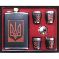 Набір фляга + 4 чарки FLG 7/406