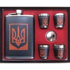 Набір фляга + 4 чарки FLG 7/406