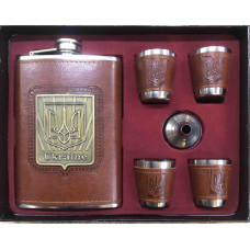 Набір фляга + 4 чарки FLG 8/407