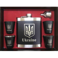 Набір фляга з чарками великий FLG 18/603 UKR