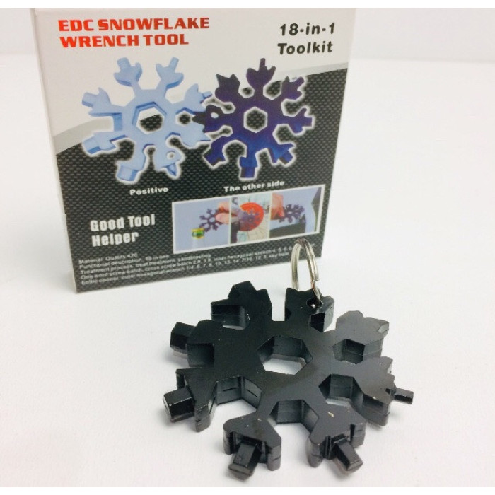 Мультитул 18 в 1 викрутка у формі сніжинки snowflake wrench tool ART-5626 (200 шт./ясть)