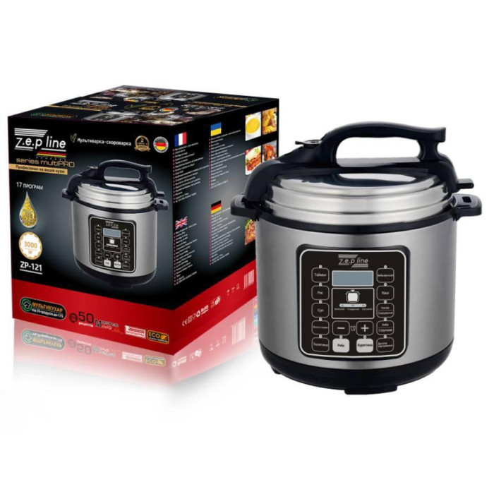 Мультиварка — Скороварка на 17 програм Zepline ZP-121 на 7 л 3000 B (4)