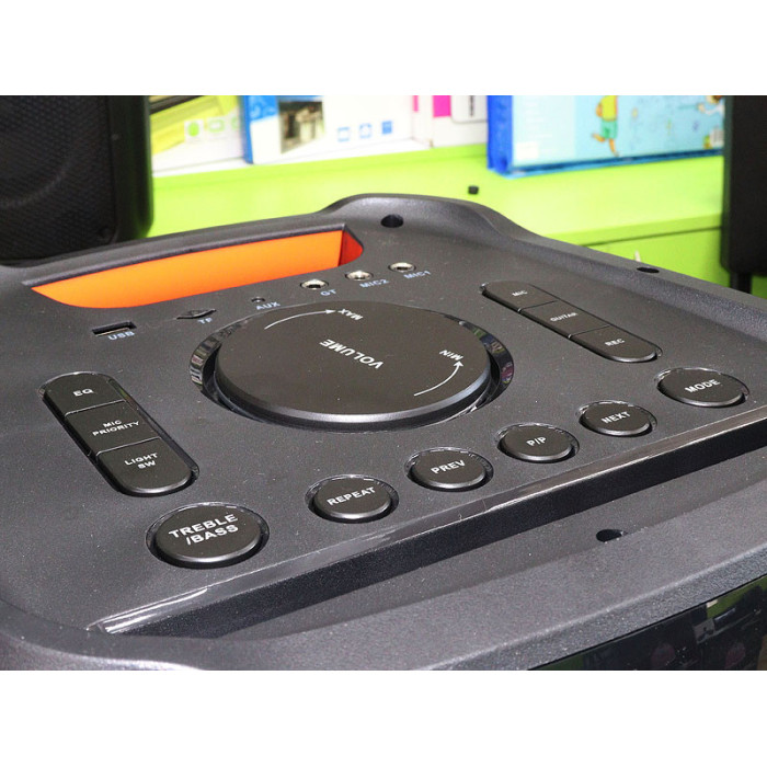 Акустична переносна колонка ZXX-5510/ 9486 120 Вт 10" 36х86х32 см USB/SD/FM/BT/2MIC/ДК (1 шт./яск)