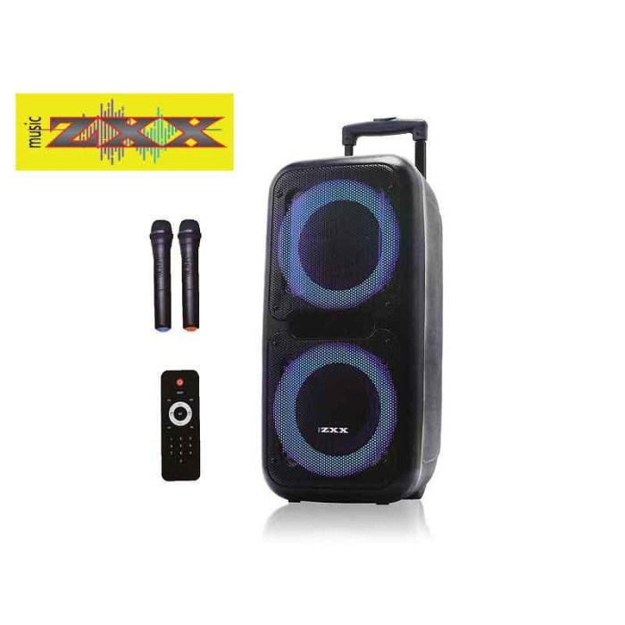 Акустична переносна колонка ZXX-7575/ 8163 60 Вт 12" 80х39х33 см USB/SD/FM/BT/TWS/2MIC (1 шт./яск)