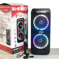Колонка акумуляторна KIMISO Partybox QS 82/ 7965 з мікрофоном 150 W/USB/BT/FM/TWS (4 шт./яск)