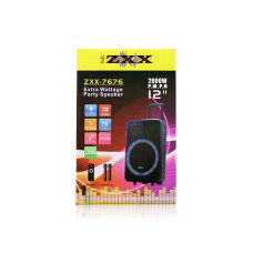 Акустична переносна колонка ZXX-7676/ 8162 60 Вт 12" 59х36х30 см USB/SD/FM/BT/TWS/2MIC (1 шт./яск)
