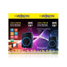 Акустична переносна колонка ZXX-7878/ 8161 60 Вт 15" 0х0х0см USB/SD/FM/BT/TWS/2MIC (1 шт./яск)