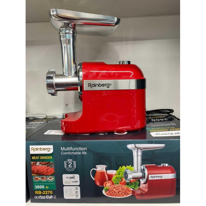 М'ясорубка Rainberg RB 2270 RED (4 шт.)