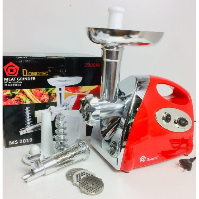 М'ясорубка MS 2019/ 7164 Червона /2800W+ соковичавниця (4 шт./ясть)