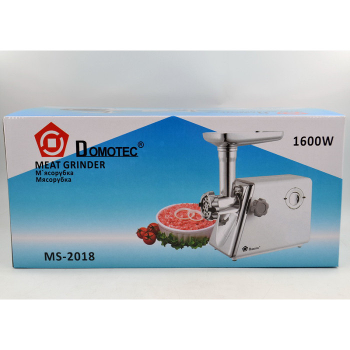 Електром'ясорубка DOMOTEC 1600w MS-2018/ 4333 (4 шт./ясть)
