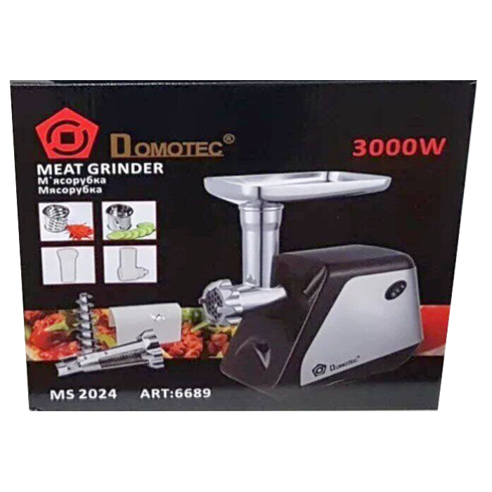 Електром'ясорубка із соковичавницею DOMOTEC 2500w MS-2024/ 6689 (4 шт./ящи)