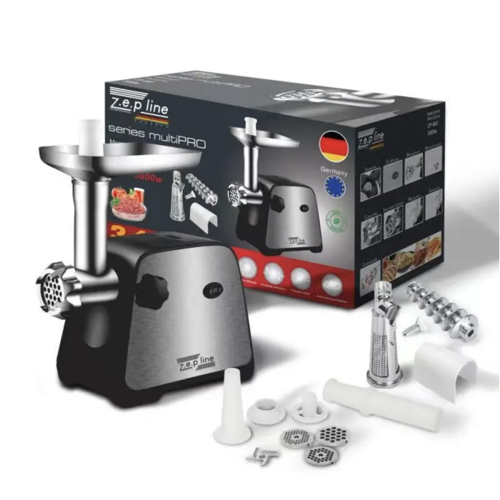 Електром'ясорубка + соковичавниця і з шаткуванням Zepline ZP-203 (6)